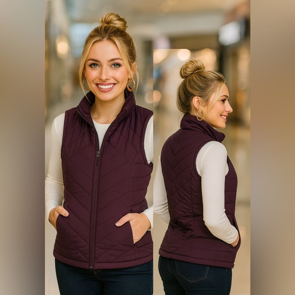 Free Country Jackets & Blazers - NWOT Free Country Women's Deep Purple Vest